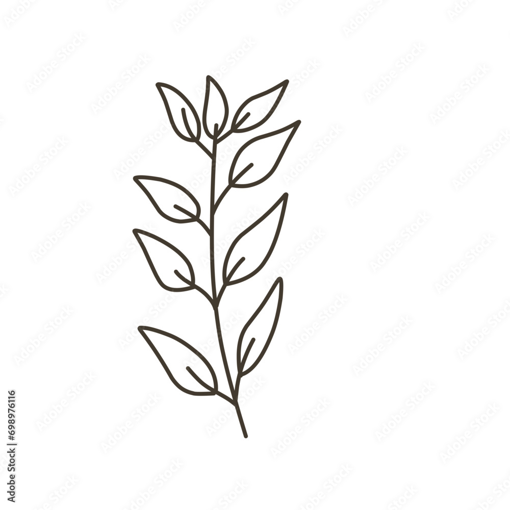 Blob line art leaf Blob line art leaf
