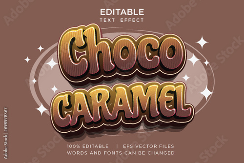 chocolate 3d editable text effect