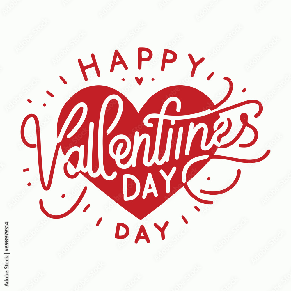 Valentines day background with heart pattern and typography of happy valentines day text