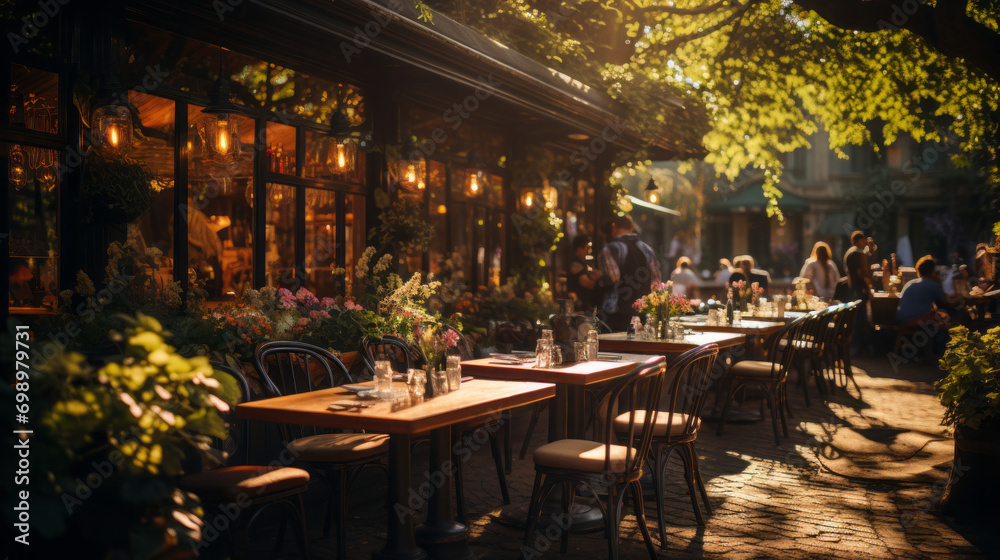 Urban Dining Delights: Discover the Vibrancy of Alfresco Eateries, generative AI