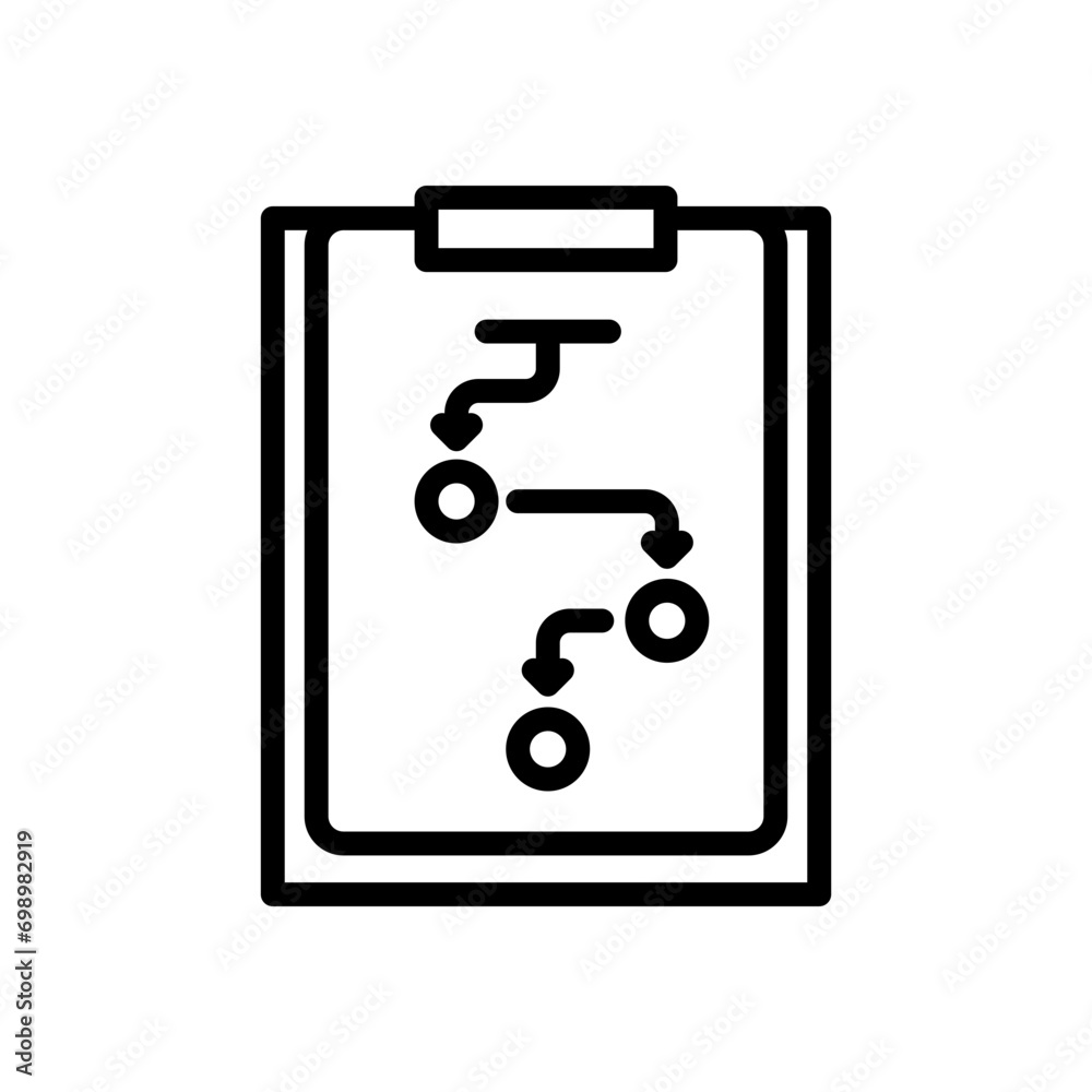 plan icon vector in line style plan icon vector in line style
