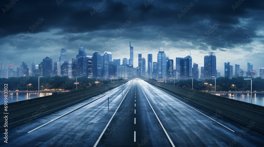 The expressway and the modern city