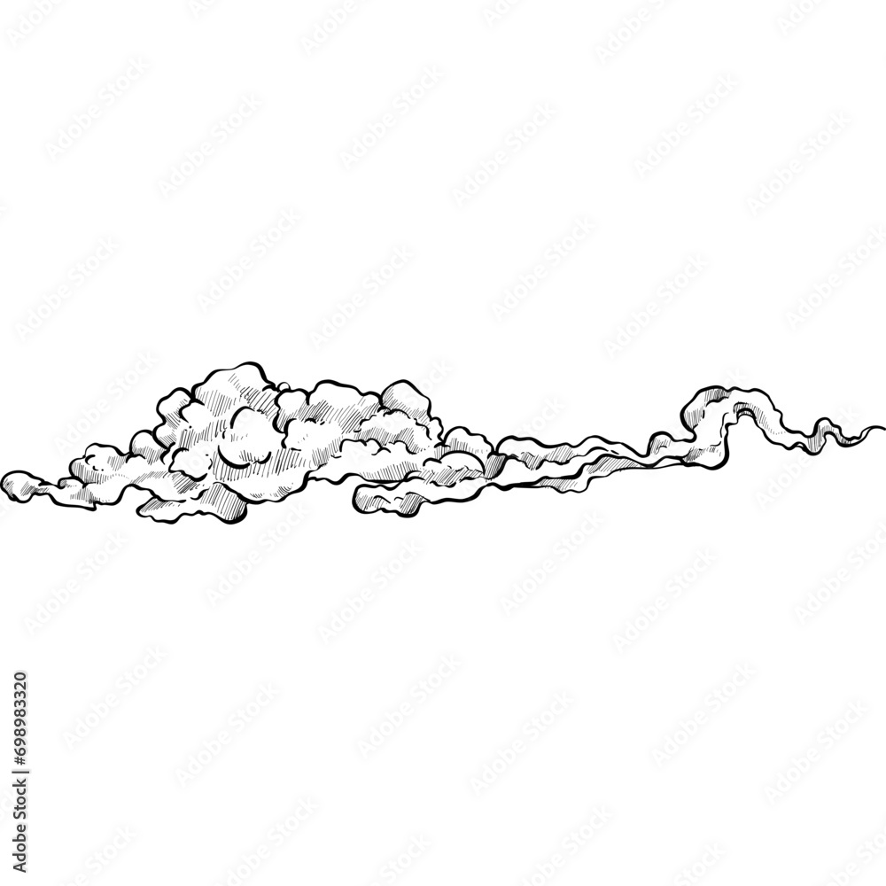 cloud shape handdrawn illustration cloud shape handdrawn illustration