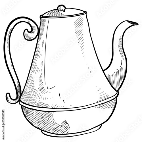teapot handdrawn illustration