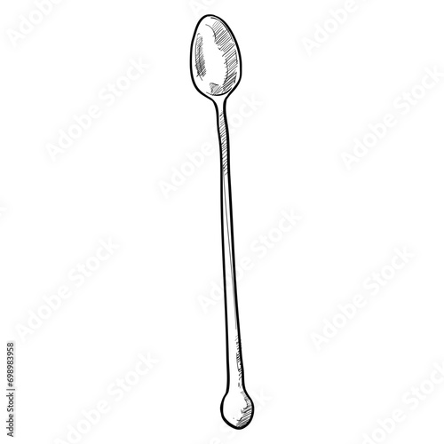 teaspoon handdrawn illustration