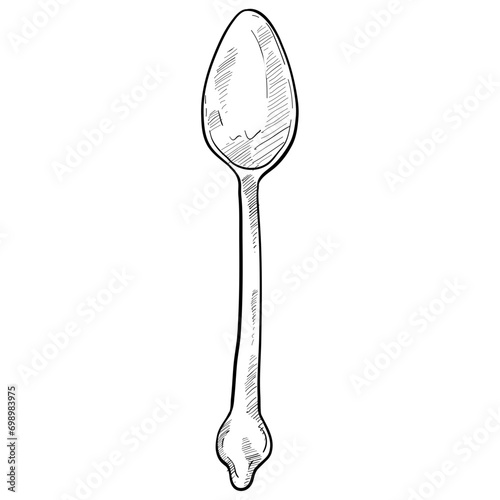 teaspoon handdrawn illustration