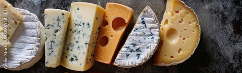 Various cheeses  food banner