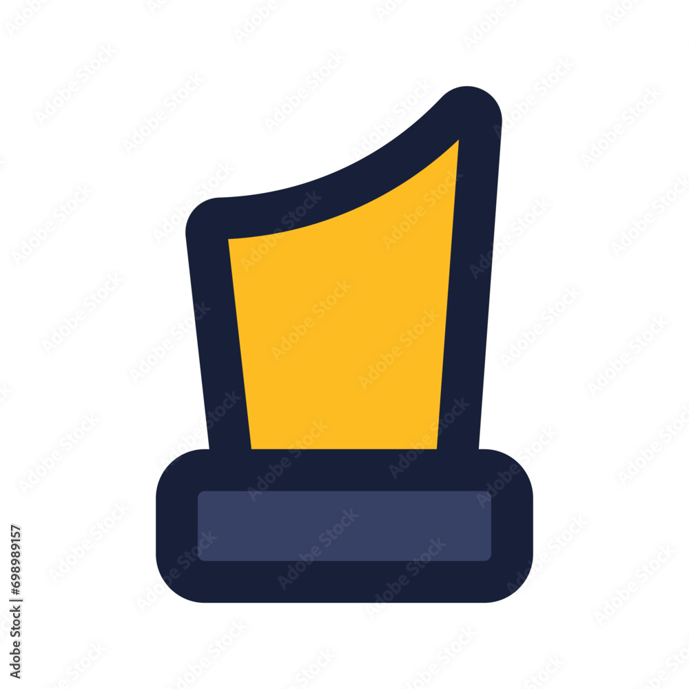 trophy flat line icon trophy flat line icon