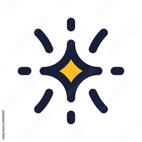 sparkler flat line icon