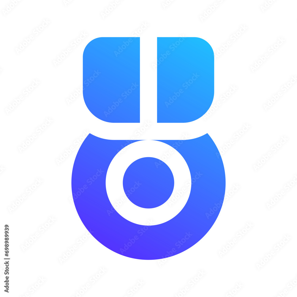 medal gradient fill icon medal gradient fill icon