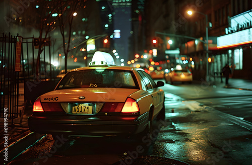 Nightshift Stillness: Taxi on the City Beat