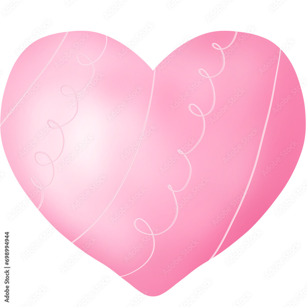 pink heart with ribbon of love valentine day pink heart with ribbon of love valentine day