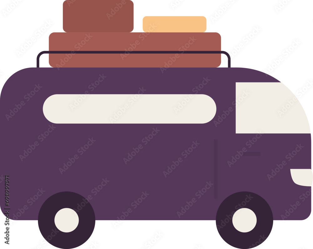 camping car vector illustration