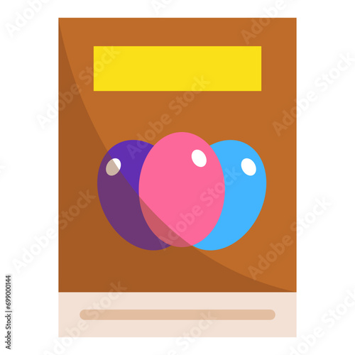 Easter book flat icon