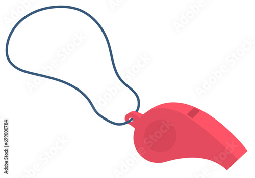 sports whistle vector illustration