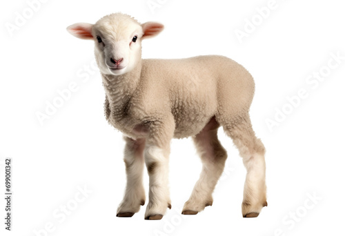 baby sheep on transparent background photo