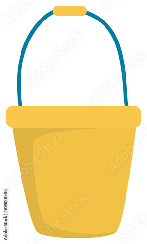 plastic pail vector illustration