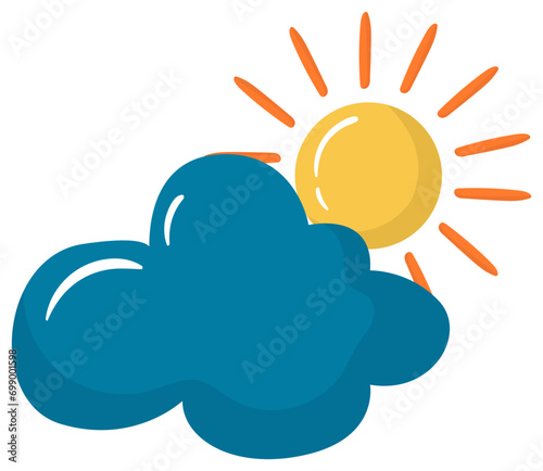midday vector illustration