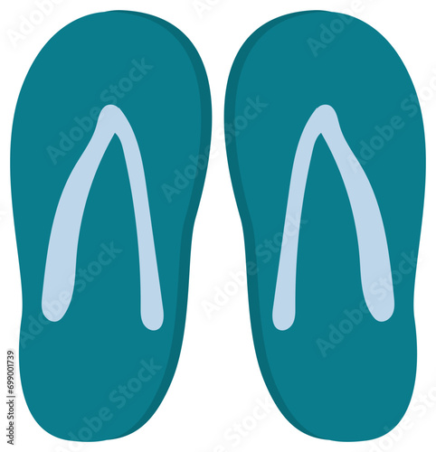 slippers vector illustration