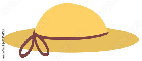 beach hat vector illustration