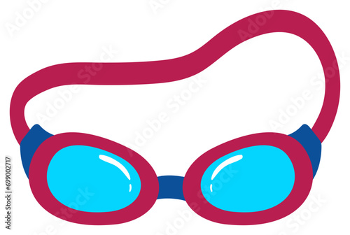 swimming goggles vector illustration