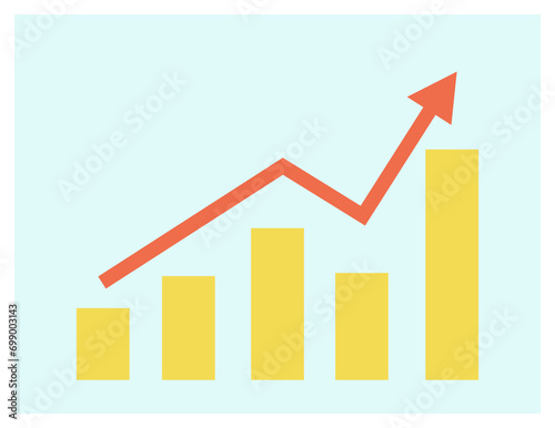 sales chart vector illustration