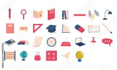 education pack vector collection