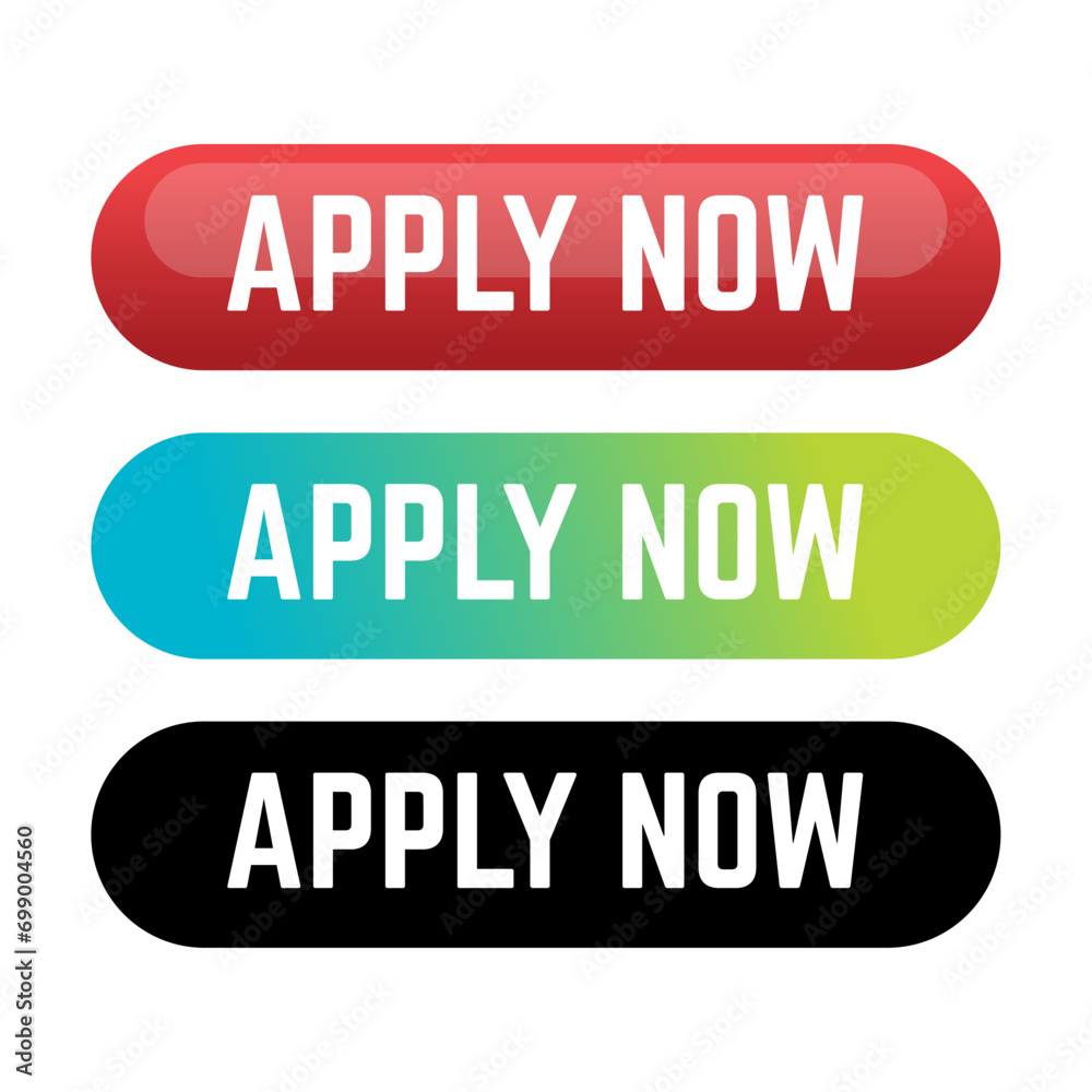 Apply now job submit button icon. Vector apply now button. Apply now job submit button icon. Vector apply now button.