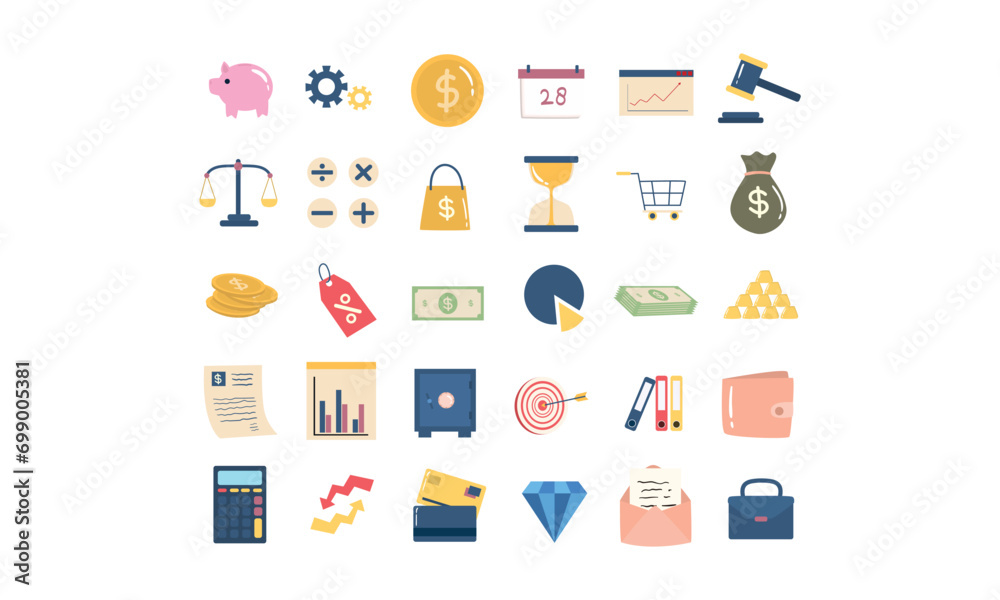 finance business vector collection
