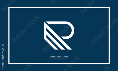 RM or MR Alphabet letters logo monogram