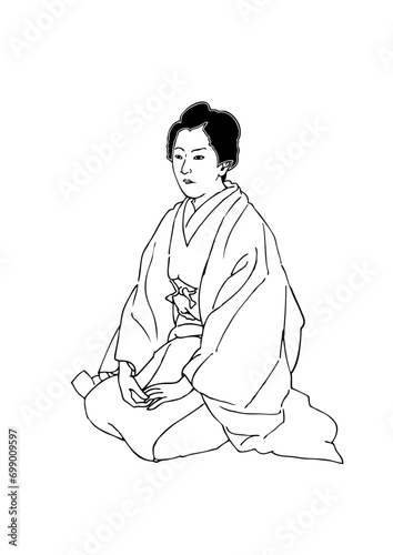 樋口 一葉　線画