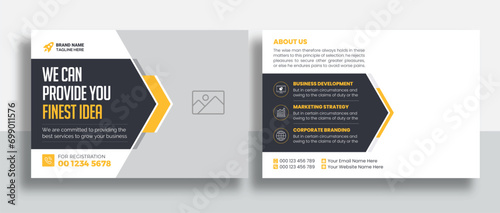 Corporate Postcard or Eddm postcard design template, Corporate Business Postcard Template Design, Simple and Clean Modern Minimal Postcard Template,  Business Postcard Layout
