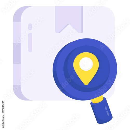 Perfect design icon of search parcel 

