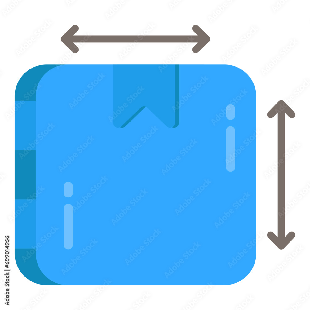 Trendy design icon of parcel size
Trendy design icon of parcel size