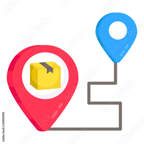Modern design icon of parcel tracking 

