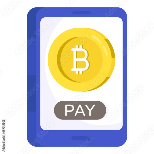 Creative design icon of bitcoin analytics 

