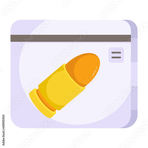 Trendy vector design of bullet evidence

