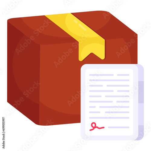 Modern design icon of logistic agreement 

