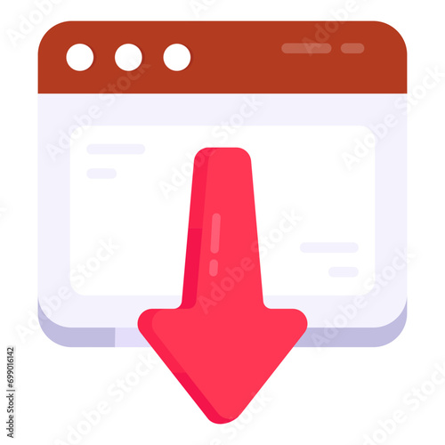 An icon design of web install 

