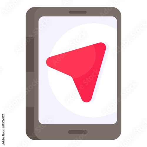 Premium design icon of mobile location app 

