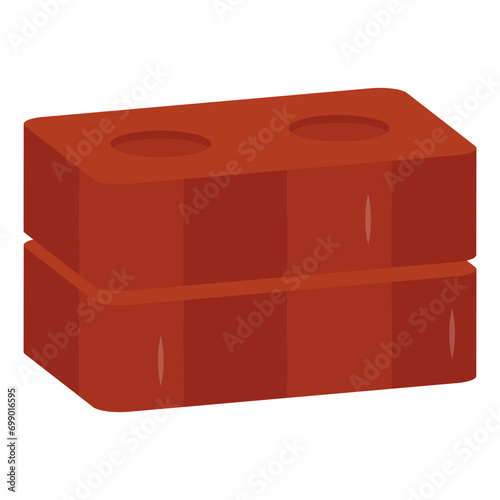 Unique design icon of bricks

