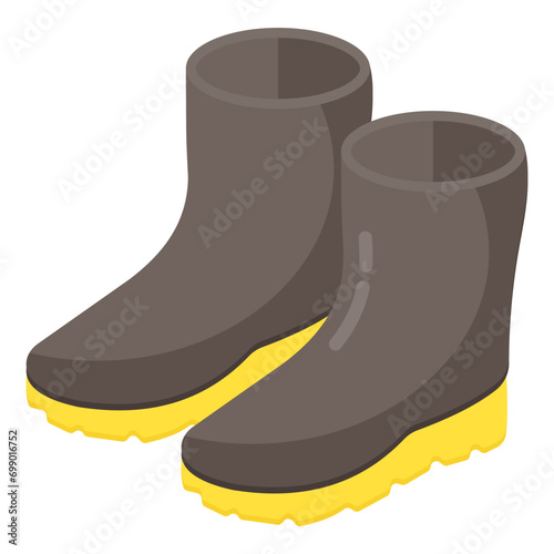 Creative design icon of long shoes

