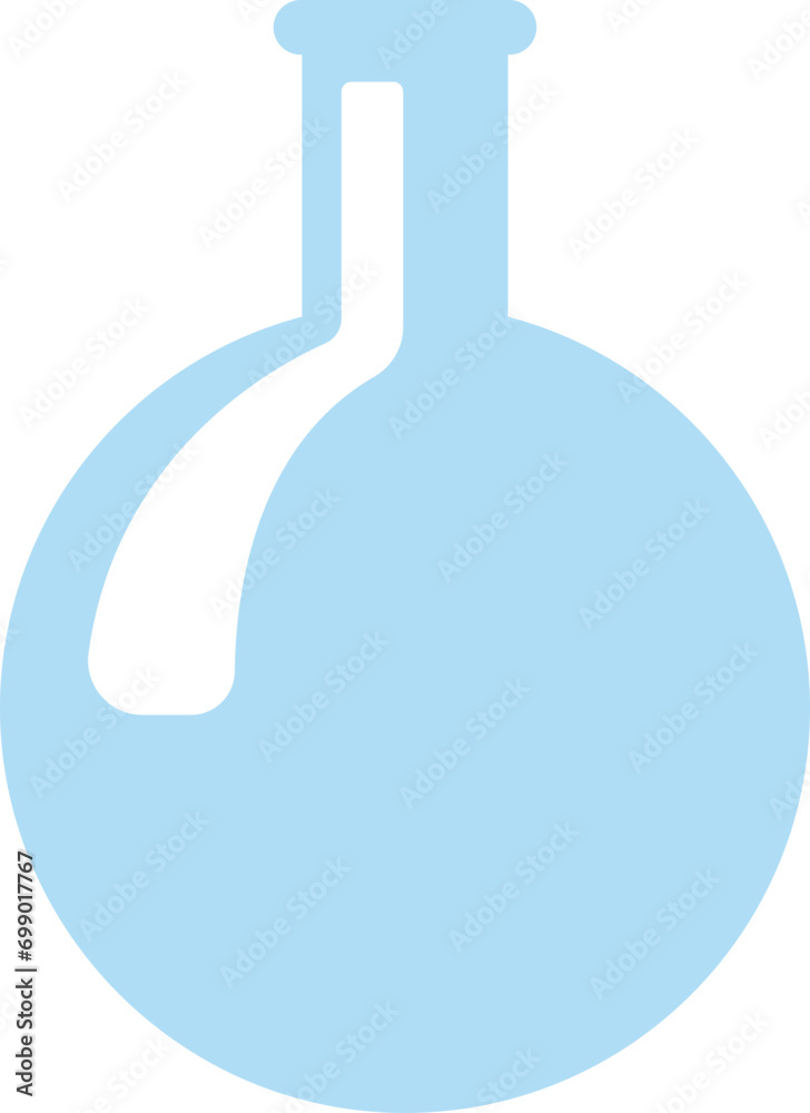 Chemical glassware for scientific research in medical laboratories, including beakers, flasks, and measuring glasses essential for biology and chemistry experiments