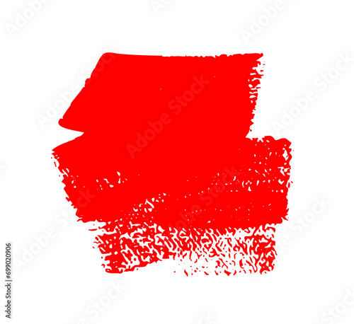 Hand drawn red color ink paint brush strokes isolated text design quote or text information. Graphic elements painted for text information, ads, offer, big, splatter stains, paintbrush, overlay.