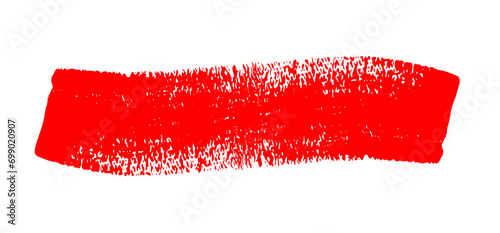 Hand drawn red color ink paint brush strokes isolated text design quote or text information. Graphic elements painted for text information, ads, offer, big, splatter stains, paintbrush, overlay.
