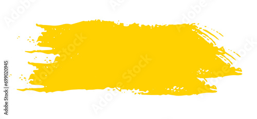 Hand drawn yellow color ink paint brush strokes isolated text design quote or text information. Graphic elements painted for text information, ads, offer, big, splatter stains, paintbrush, overlay.