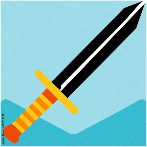 A game sword vektor icon illustation