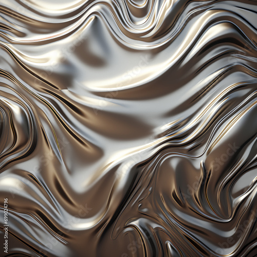 Melting metal texture close up. Melty metallics