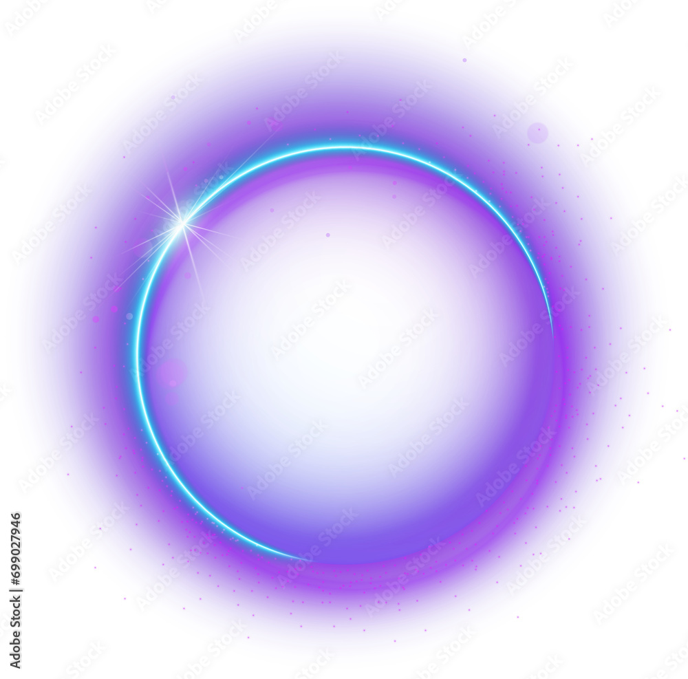 Obraz premium Neon Circle Frame