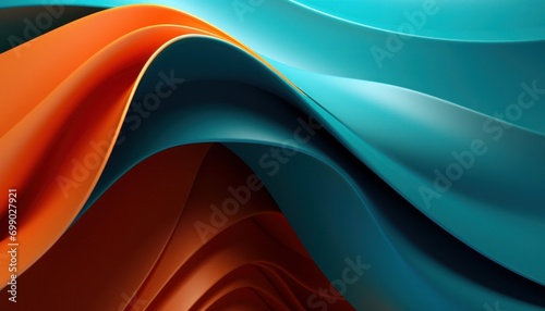 Abstract colorful flowing colorful wavy forms background